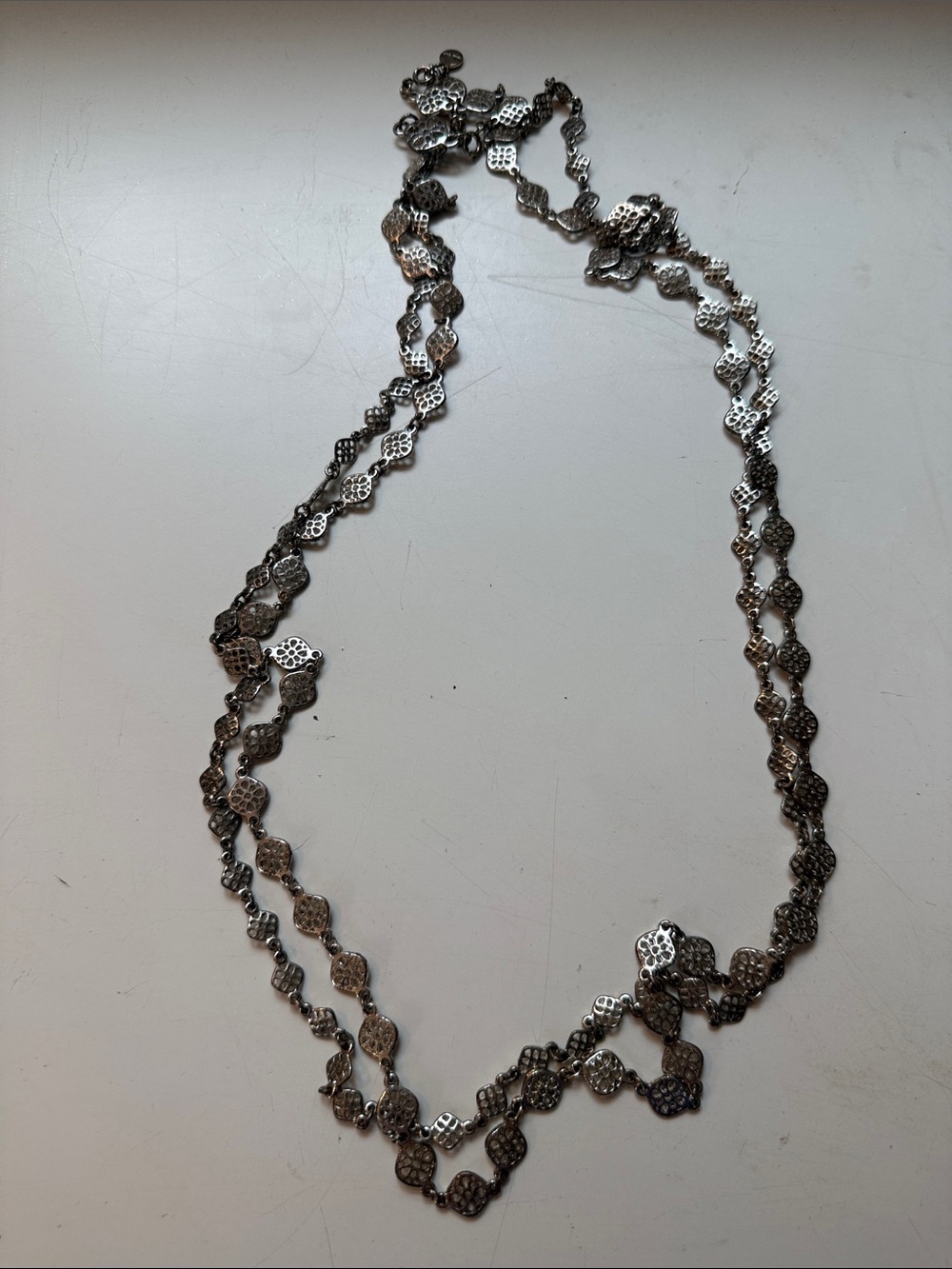 Stella & Dot • Double Chain 24” Necklace